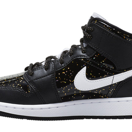 Men's Air Jordan 1 Mid 'Black Speckle' Shoes