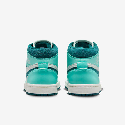 Men's Air Jordan 1 Mid 'Bleached Turquoise' Shoes