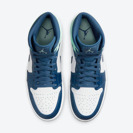 Men's Air Jordan 1 Mid 'Blue Mint' Shoes