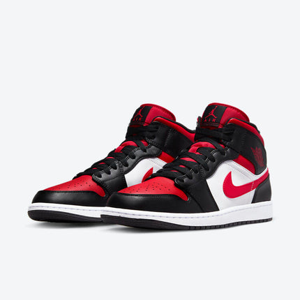 Men's Air Jordan 1 Mid 'Bred Toe' Shoes