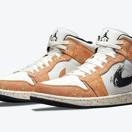 Men's Air Jordan 1 Mid 'Brushstroke' Shoes