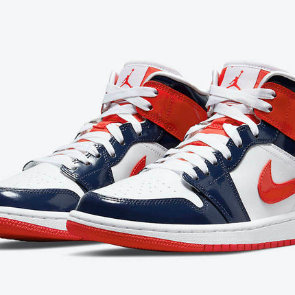 Men's Air Jordan 1 Mid 'Champs Colors' Shoes