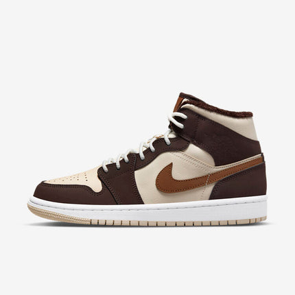 Men's Air Jordan 1 Mid 'Dark Chocolate' Shoes