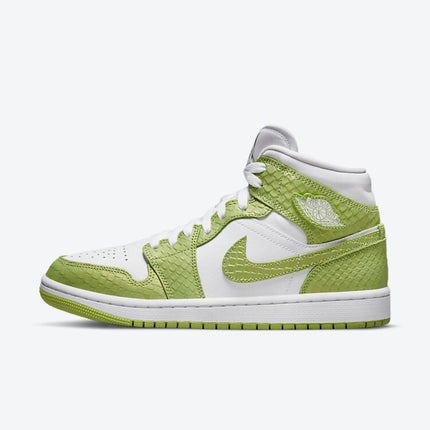 Men's Air Jordan 1 Mid 'Green Python' Shoes