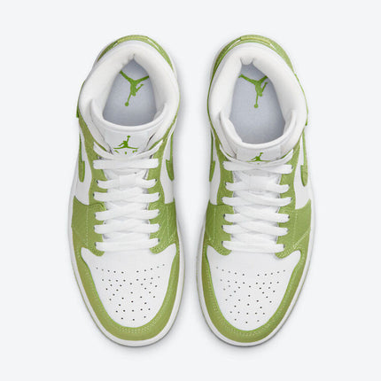 Men's Air Jordan 1 Mid 'Green Python' Shoes