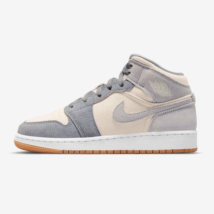 Men's Air Jordan 1 Mid 'Grey' Shoes