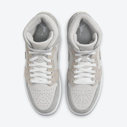 Men's Air Jordan 1 Mid 'Grey Fleece' Shoes