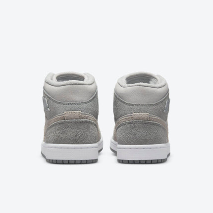 Men's Air Jordan 1 Mid 'Grey Fleece' Shoes