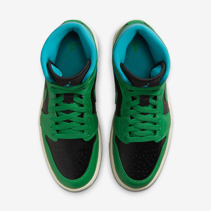 Men's Air Jordan 1 Mid 'Lucky Green' Shoes