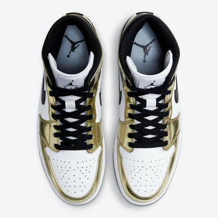 Men's Air Jordan 1 Mid 'Metallic Gold' Shoes