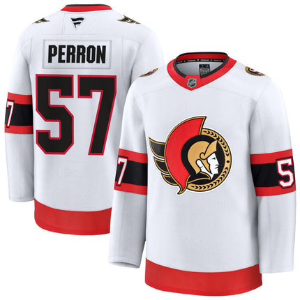 David Perron Ottawa Senators 2025 Away Jersey - White