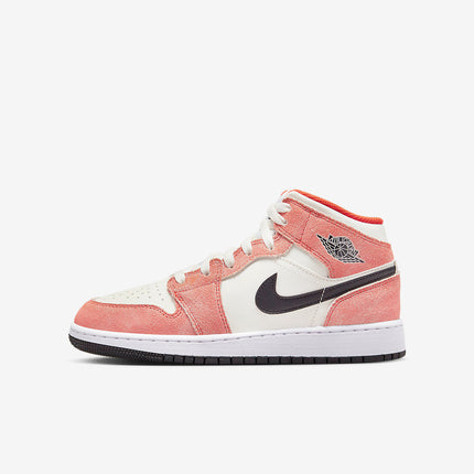 Men's Air Jordan 1 Mid 'Orange Suede' Shoes