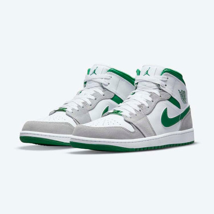 Men's Air Jordan 1 Mid 'Pine Green' Shoes