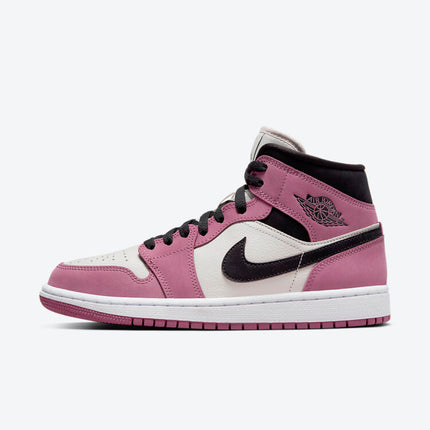 Men's Air Jordan 1 Mid 'Pink Nubuck' Shoes