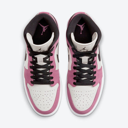 Men's Air Jordan 1 Mid 'Pink Nubuck' Shoes
