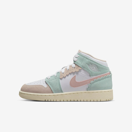 Men's Air Jordan 1 Mid 'Pink Oxford' Shoes