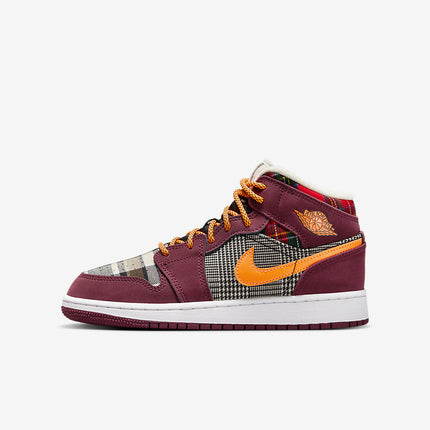 Men's Air Jordan 1 Mid 'Plaid' Shoes