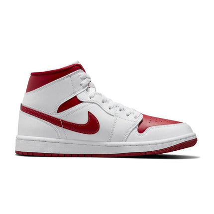 Men's Air Jordan 1 Mid 'Red Toe' Shoes