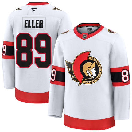 Larc Eller Ottawa Senators 2025 Away Jersey - White