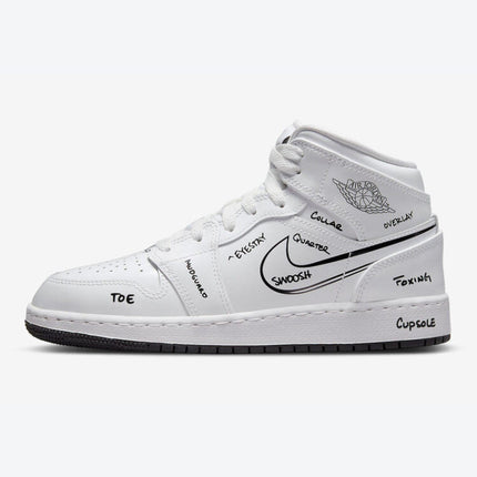 Men's Air Jordan 1 Mid 'Schematic' Shoes
