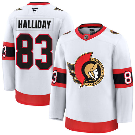 Stephen Halliday Ottawa Senators 2025 Away Jersey - White