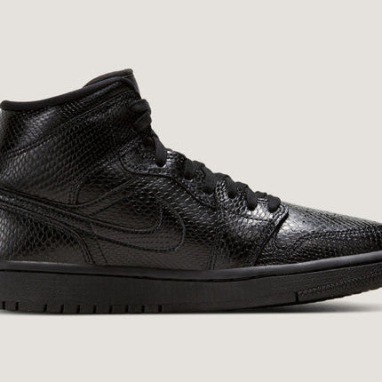 Men's Air Jordan 1 Mid 'Snakeskin' Shoes