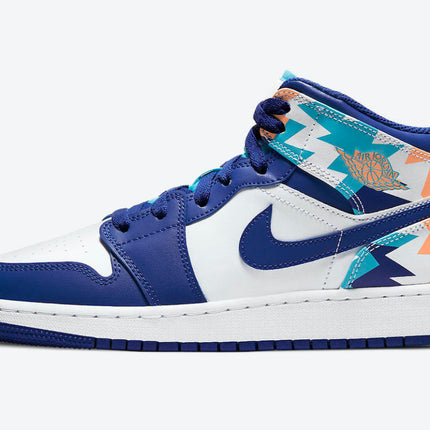 Men's Air Jordan 1 Mid 'Storm Blue' Shoes