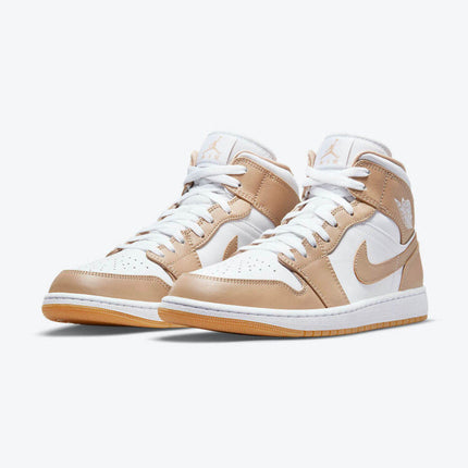 Men's Air Jordan 1 Mid 'Tan Gum' Shoes