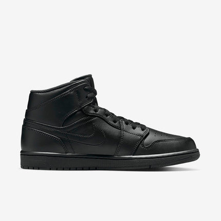 Men's Air Jordan 1 Mid 'Triple Black' Shoes
