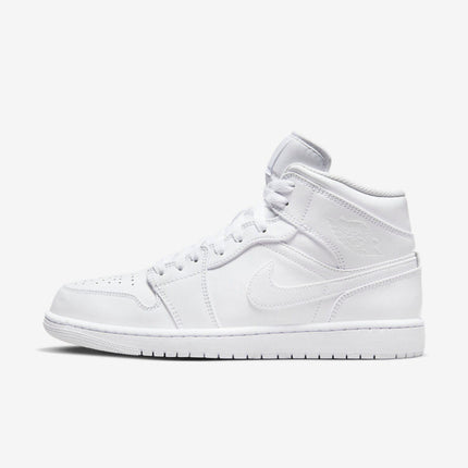 Men's Air Jordan 1 Mid 'Triple White' Shoes
