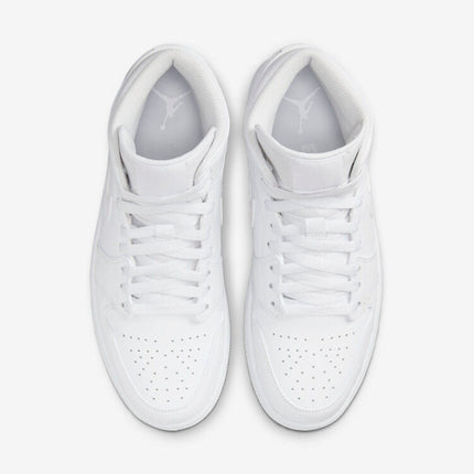 Men's Air Jordan 1 Mid 'Triple White' Shoes