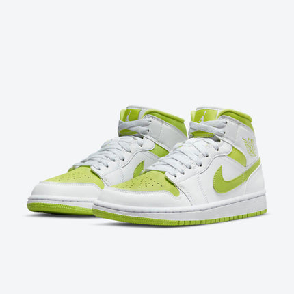 Men's Air Jordan 1 Mid 'White Lime' Shoes