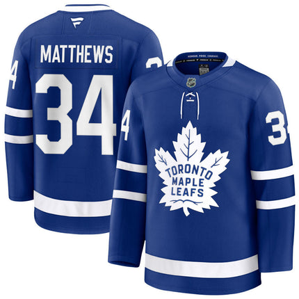Auston Matthews Toronto Maple Leafs 2025 Home Jersey - Blue