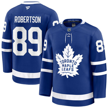 Nicholas Robertson Toronto Maple Leafs 2025 Home Jersey - Blue