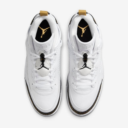 Men's Jordan Spizike Low White Metallic Gold Shoes