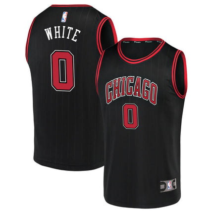 Coby White Chicago Bulls 2025 Statement Edition Jersey - Black