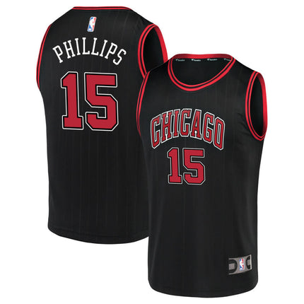 Julian Phillips Chicago Bulls 2025 Statement Edition Jersey - Black