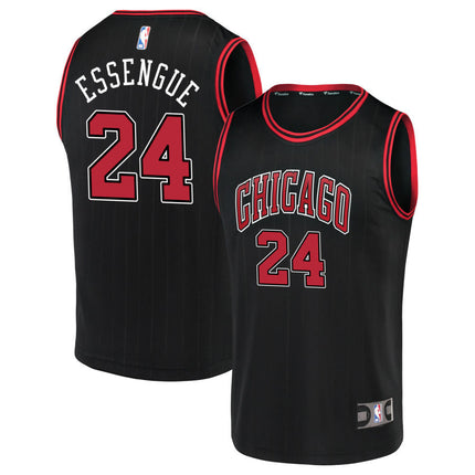 Noa Essengue Chicago Bulls 2025 Statement Edition Jersey - Black