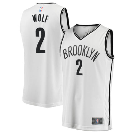 Danny Wolf Brooklyn Nets 2025 Fast Break Association Edition Jersey - White