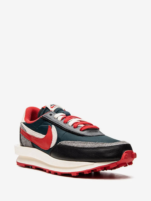 Men's Nike x sacai x UNDERCOVER LDWaffle Midnight Spruce University Red Shoes