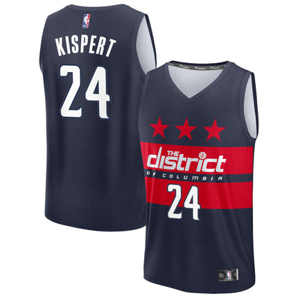 Corey Kispert Washington Wizards 2025 Fast Break Statement Edition Jersey - Navy
