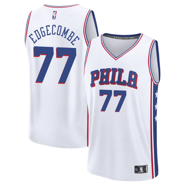 VJ Edgecombe Philadelphia 76ers 2025 Fast Break Association Edition Jersey - White