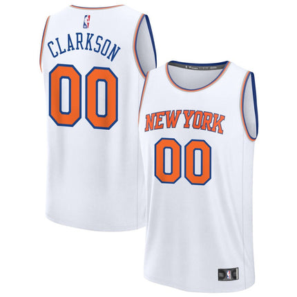Jordan Clarkson New York Knicks 2025 Fast Break Association Edition Jersey - White