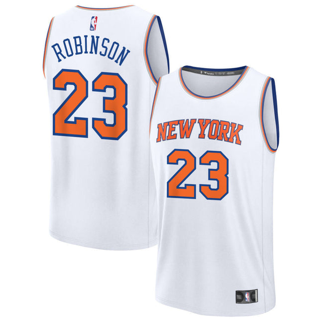 Mitchell Robinson New York Knicks 2025 Fast Break Association Edition Jersey - White