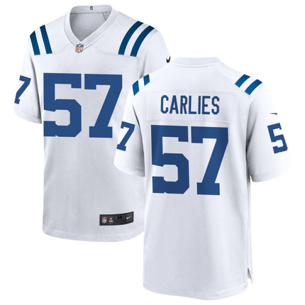 Jaylon Carlies Indianapolis Colts 2025 Game Jersey - White