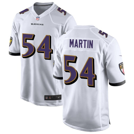 Chandler Martin Baltimore Ravens 2025 Game Jersey - White