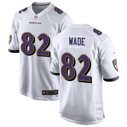 Dayton Wade Baltimore Ravens 2025 Game Jersey - White
