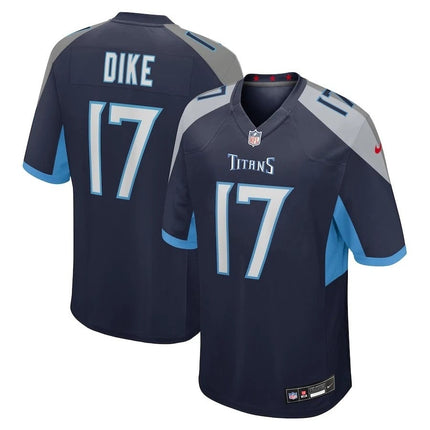 Chimere Dike Tennessee Titans 2025 Game Jersey - Navy