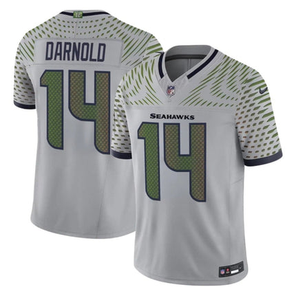 Sam Darnold Seattle Seahawks 2025 F.U.S.E. “Rivalries” Vapor Jersey - Grey