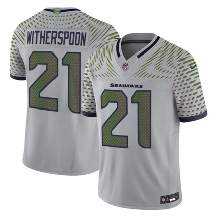 Devon Witherspoon Seattle Seahawks 2025 F.U.S.E. “Rivalries” Vapor Jersey - Grey